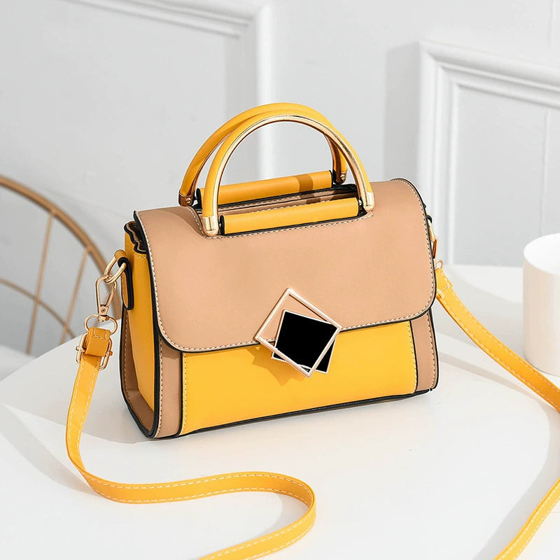 Cross-Border Women's Bags 2025 New Trendy Textured Bags Korean Style Fashionable Large-Capacity Small Square Bag Single Shoulder Crossbody Bag