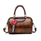 [Hot Style] Bag Women's 2025 Casual Retro Pillow Bag European and American Large Capacity Stone Pattern Single Shoulder Crossbody Bag Trendy