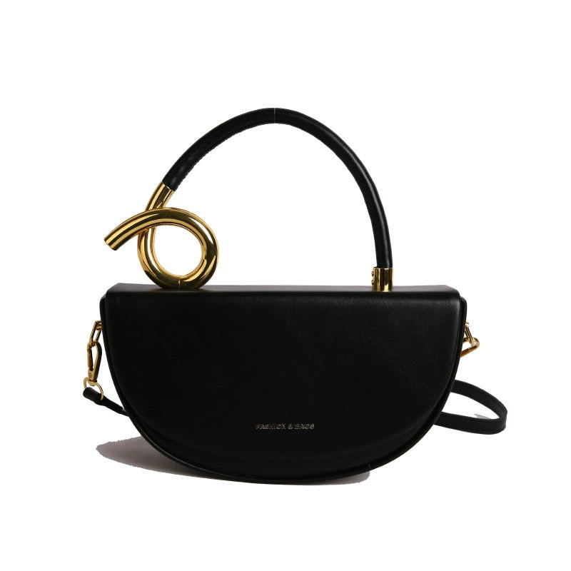 Fashionable Saddle Handbag, High-End Textured Armpit Bag, Versatile Casual Commuting to Work, Crossbody Shoulder Bag for Women