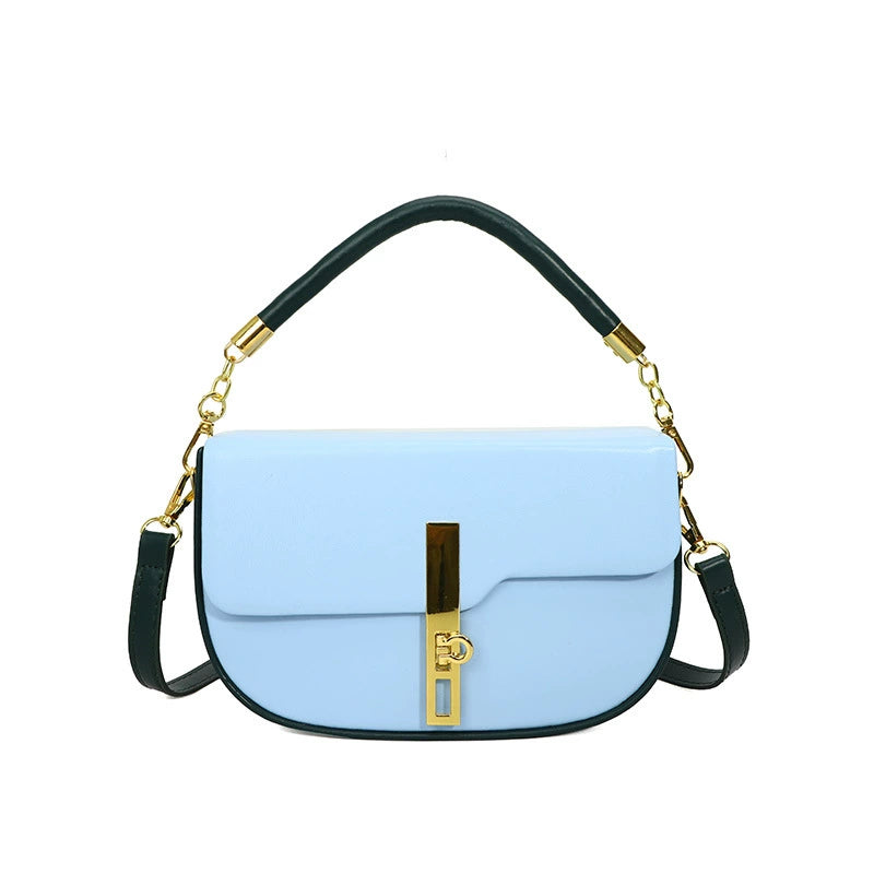 Fresh and sweet texture saddle bag trend underarm lock single shoulder messenger bag fashion cross-border handbag women's