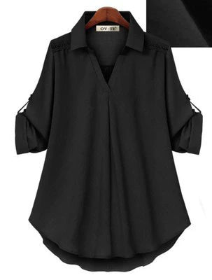 spring and autumn new shirt loose slim long sleeve versatile top