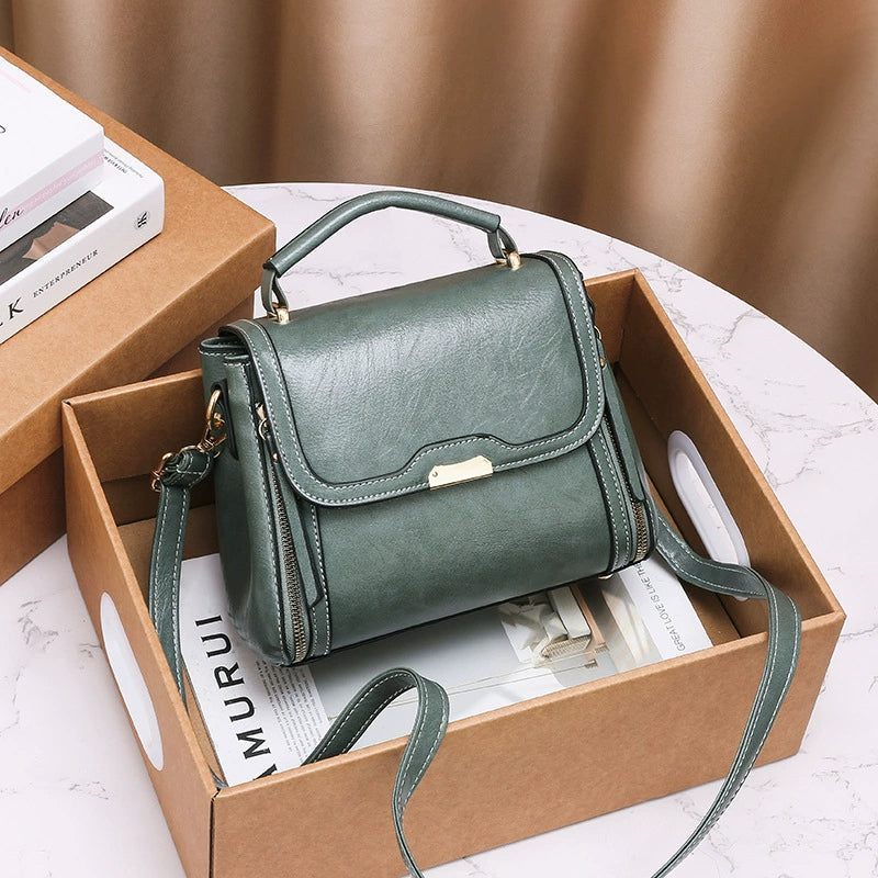 Small Bag for Women 2025 New Spring Satchel Small Square Bag Korean Style Retro Women's Bag Wholesale Large Capacity Douyin Shoulder Bag