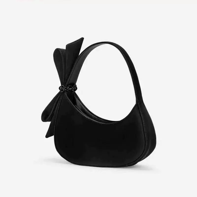 Bags for Women 2025 New Popular Niche Design Bow Crescent Bag High-Quality Texture Hand-Held Crossbody Bag Versatile