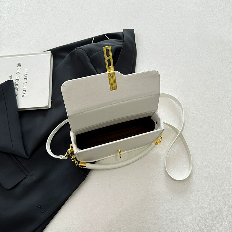 Fresh and sweet texture saddle bag trend underarm lock single shoulder messenger bag fashion cross-border handbag women's