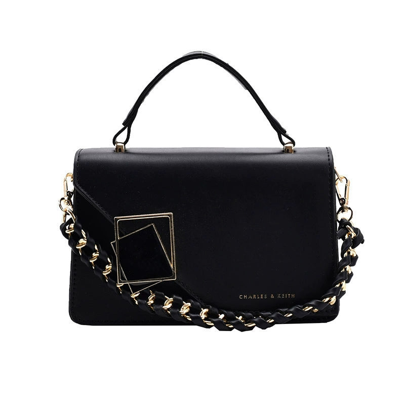 Cross-Border Export Women's Bag 2025 New Chain Shoulder Crossbody Bag Fashionable Versatile Handheld Small Square Bag Bags Wholesale
