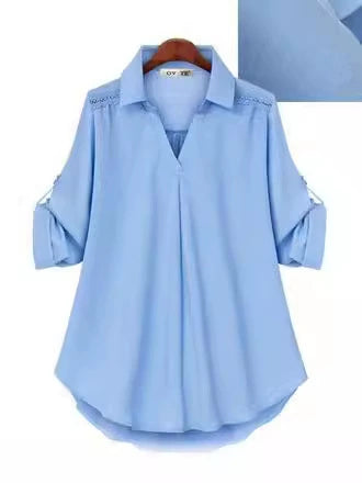 spring and autumn new shirt loose slim long sleeve versatile top
