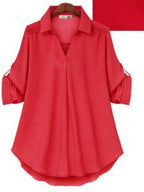 spring and autumn new shirt loose slim long sleeve versatile top