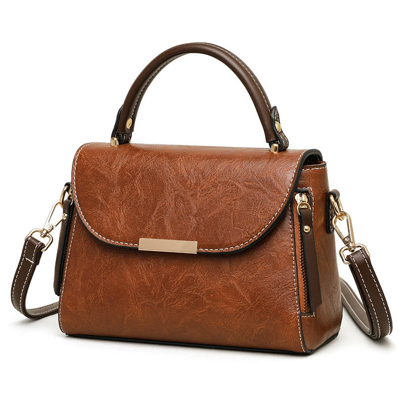 Cross-Border Bags for Women, New Cross-Body Bags, Fashionable Retro Shoulder Bags, Simple Commuter Handbags, High-End Small Square Bags