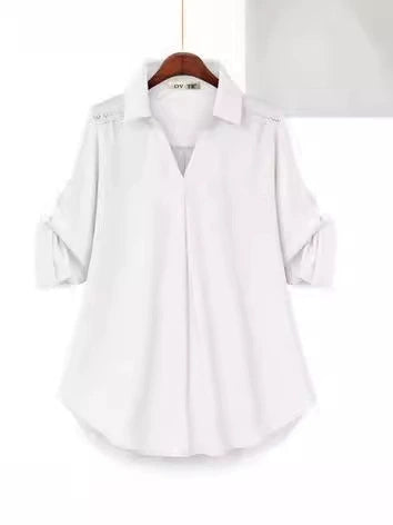 spring and autumn new shirt loose slim long sleeve versatile top