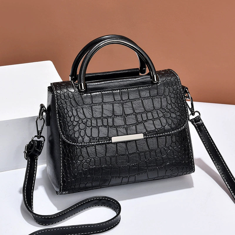 Bags Women's Bags 2025 New Personalized Stone Pattern Shoulder Bags Fashionable Retro Large Capacity Handbags Dropshipping