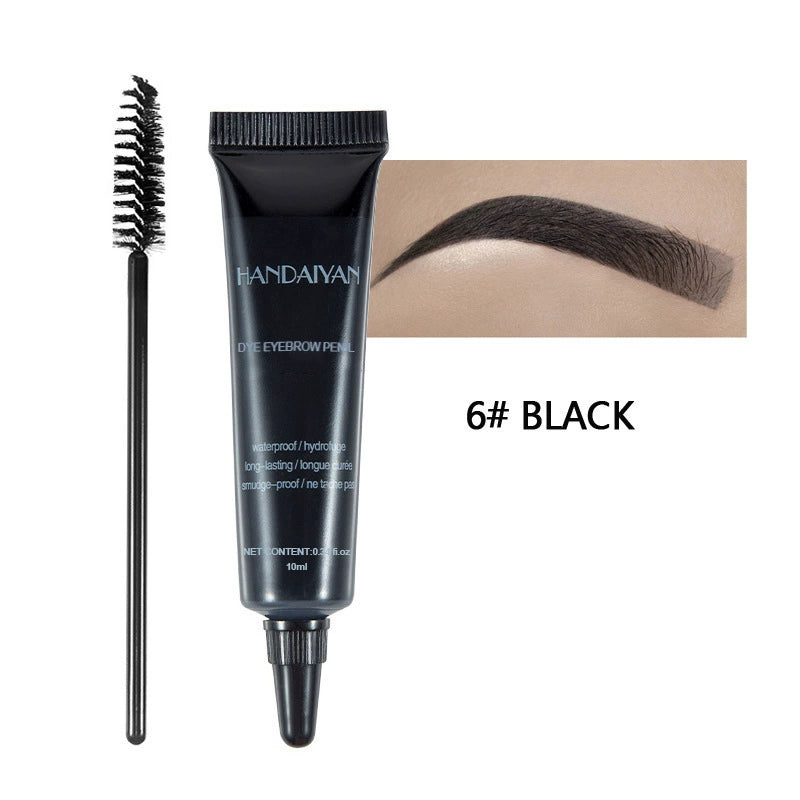 Cross-Border Eyebrow Dyeing Cream, Handaiyan Eyebrow Cream, Light Eyebrow Long-Lasting Waterproof Non-Smudge Liquid Eyebrow Gel Dyeing Eyebrow Cream