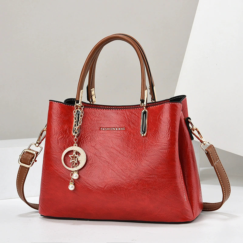 Cross-Border Women's Bag 2025 New Style Women's High-End Large-Capacity Handbag Mother Bag Single Shoulder Crossbody Tote Bag