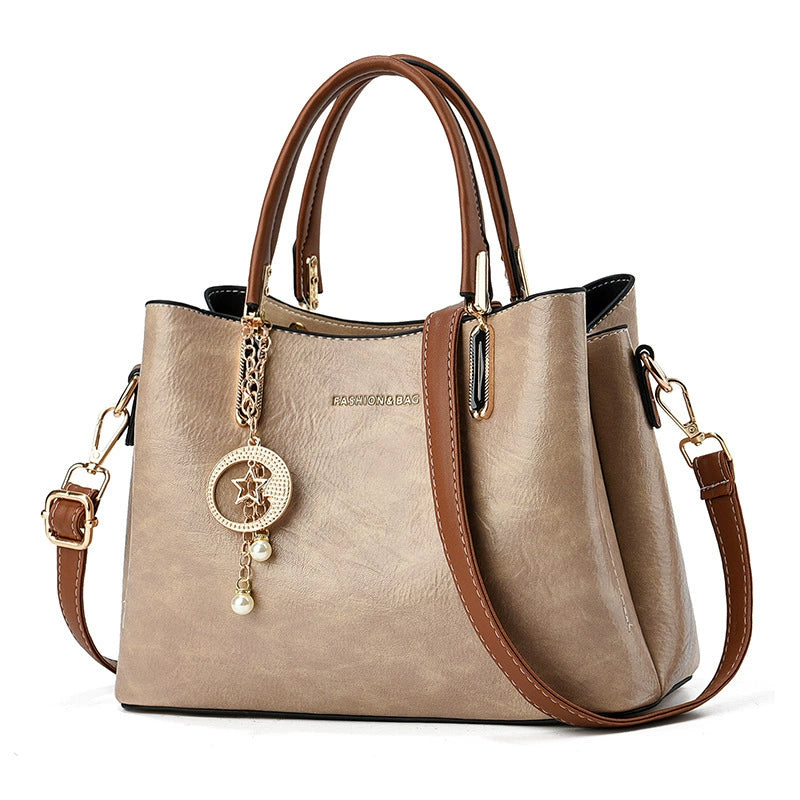 Cross-Border Women's Bag 2025 New Style Women's High-End Large-Capacity Handbag Mother Bag Single Shoulder Crossbody Tote Bag