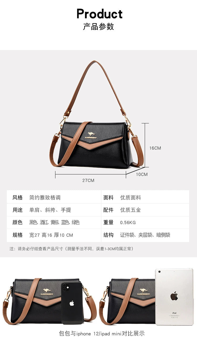 Luxury Casual Purse Ladies Pu Leather Ladies Shoulder Handbag Handbag Ladies Handbag High Quality