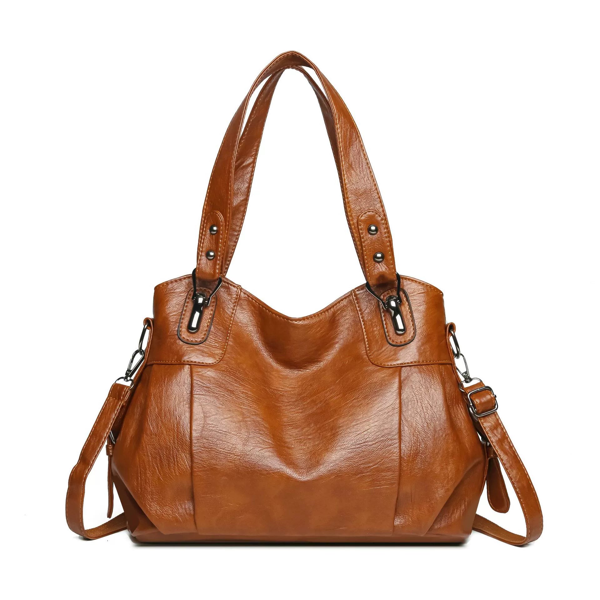 Vintage Women's Handbag Shoulder Crossbody Bag 2025 New Fashion Large Capacity Soft Leather Mother Bag Cross Border