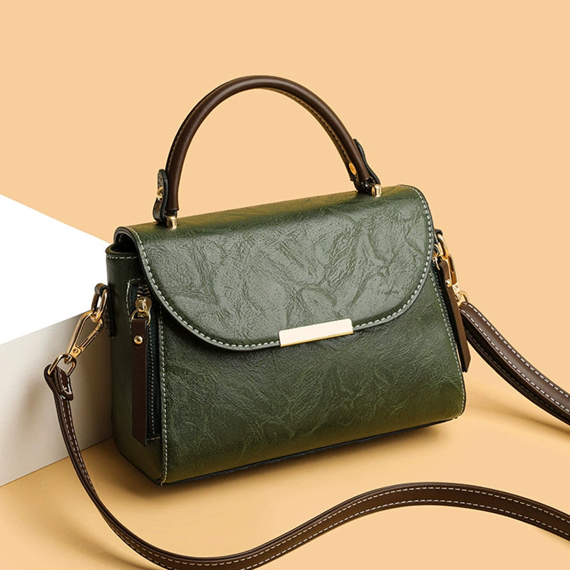 Cross-Border Bags for Women, New Cross-Body Bags, Fashionable Retro Shoulder Bags, Simple Commuter Handbags, High-End Small Square Bags