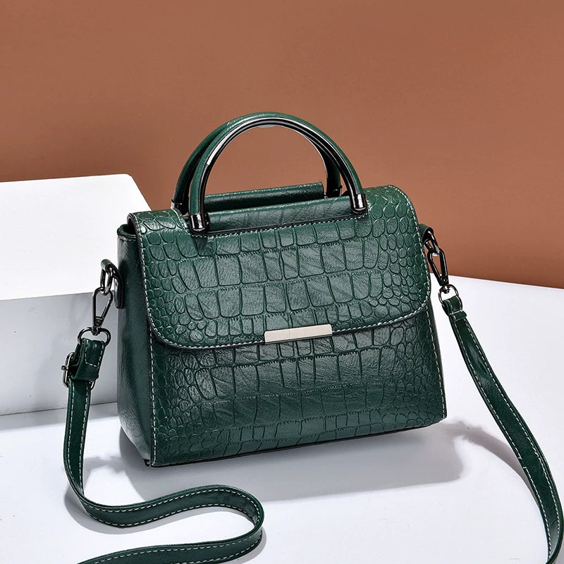 Bags Women's Bags 2025 New Personalized Stone Pattern Shoulder Bags Fashionable Retro Large Capacity Handbags Dropshipping