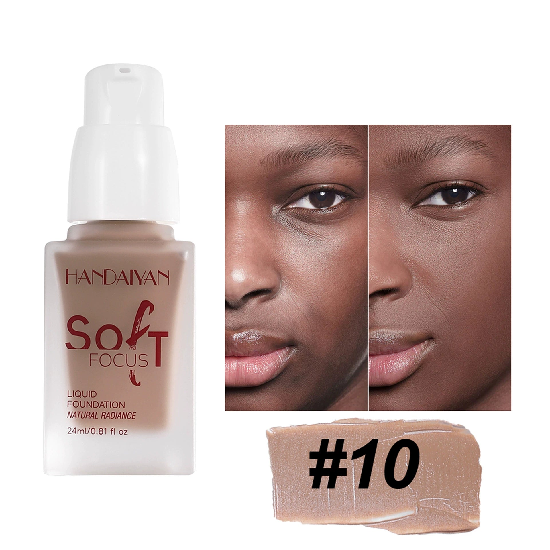 Cross-border foundation, long-lasting and non-transferable, handaiyan foundation, moisturizing and non-cakey, cosmetic wholesale.