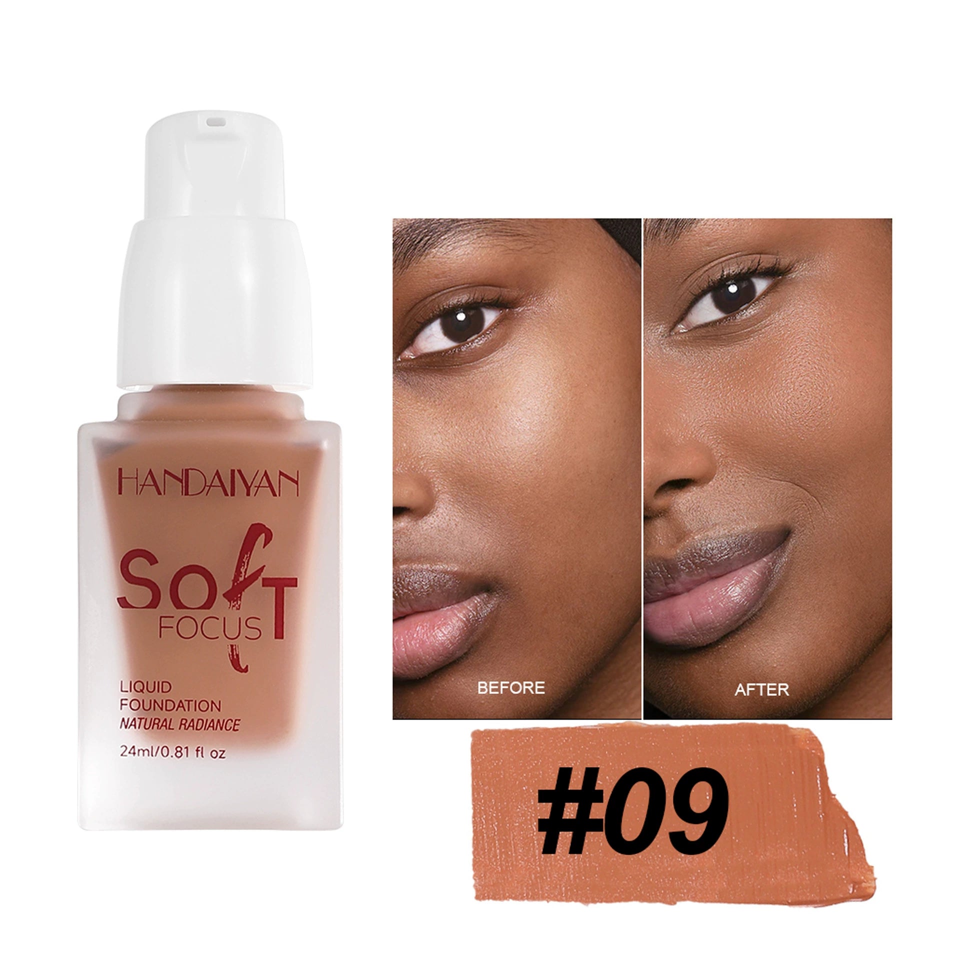 Cross-border foundation, long-lasting and non-transferable, handaiyan foundation, moisturizing and non-cakey, cosmetic wholesale.