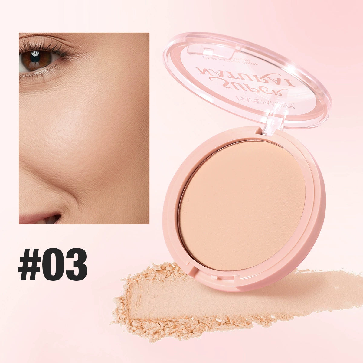 Cross-Border Makeup Setting Powder, Oil-Controlling, Waterproof and Long-Lasting Handaiyan Concealer, Non-Stuck Powder, Non-Removing Makeup Setting Powder