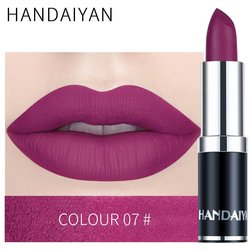 Cross-Border Velvet Lipstick Beauty Care Handaiyan Long-Lasting Waterproof Amazon Popular Matte Lipstick Lipstick