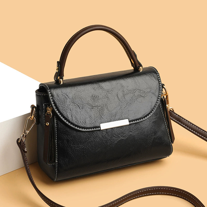 Cross-Border Bags for Women, New Cross-Body Bags, Fashionable Retro Shoulder Bags, Simple Commuter Handbags, High-End Small Square Bags