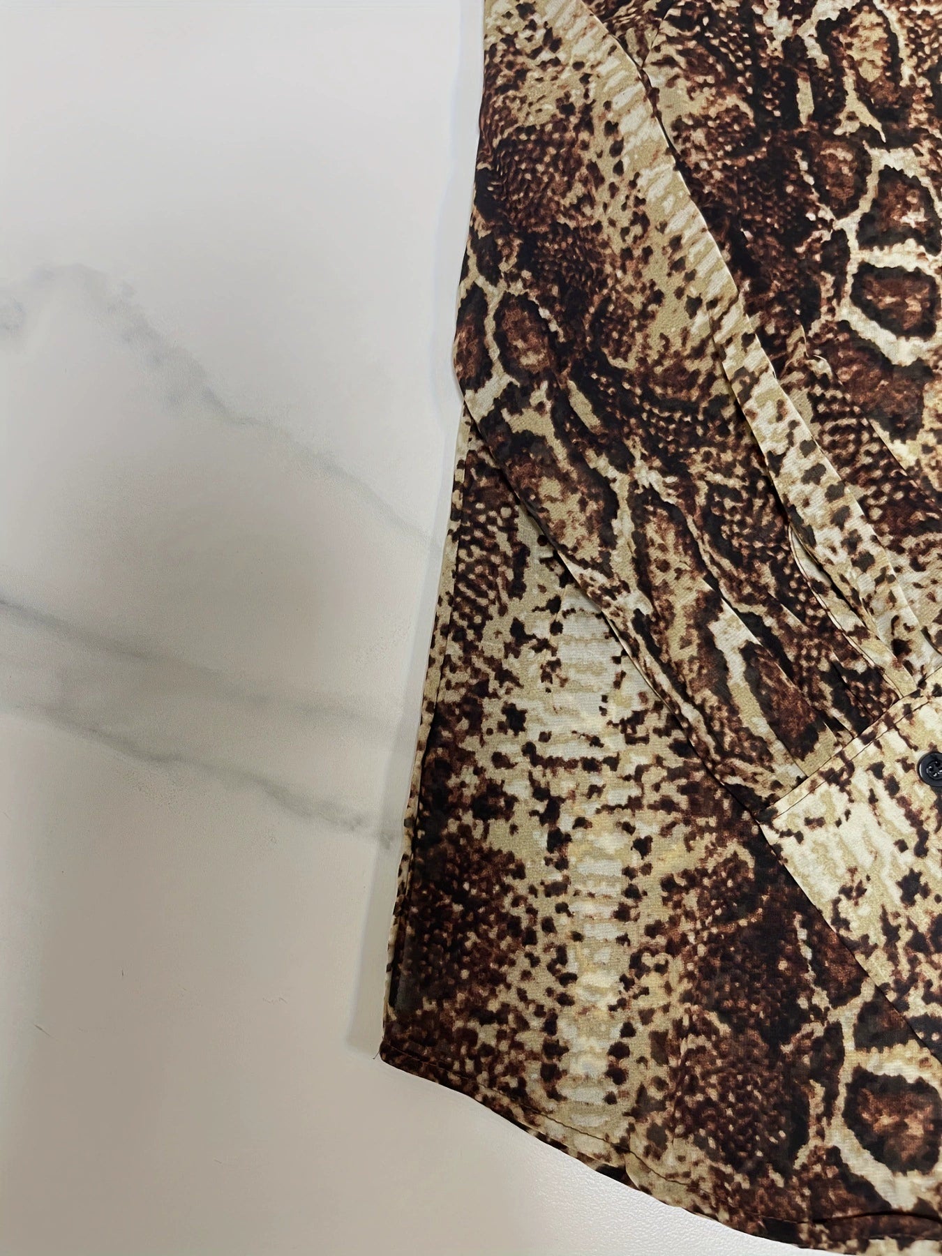 European and American Cross-Border Amazon New Fashion and Elegant Leopard Print Long-Sleeved Cardigan Shirt Top