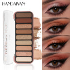 Nine-Color Eyeshadow Palette Matte Handaiyan Pearlescent Fine Glitter Earth Color Multi-Purpose Cross-Border Eyeshadow Palette