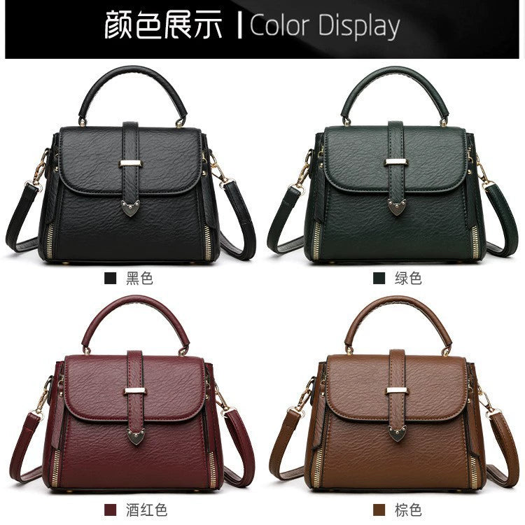 New Handbag, Women's Crossbody Bag, High-End Fashionable Soft Leather Mother Bag, Practical, Simple and Versatile Shoulder Bag