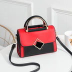 Cross-Border Women's Bags 2025 New Trendy Textured Bags Korean Style Fashionable Large-Capacity Small Square Bag Single Shoulder Crossbody Bag