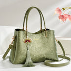 Mother's Day Gift Trendy Fashion Middle-Aged Mom Bag 2025 New Chinese Style Women's Bag Commuter Handbag