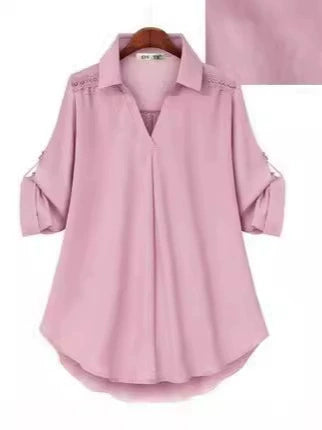 spring and autumn new shirt loose slim long sleeve versatile top