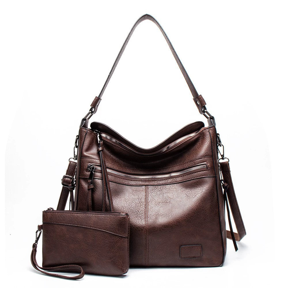 Purse New Cross-Body Large Handbag European and American Casual Mother-In-Law Cross-Body Bag Women's Fashion Trendy Women's Shoulder Bag