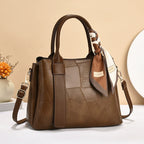 [Shichen Women's Bag] 2025 Autumn and Winter New Women's Fashion Handbag Trendy One-Shoulder Crossbody Middle-Aged Mom Bag