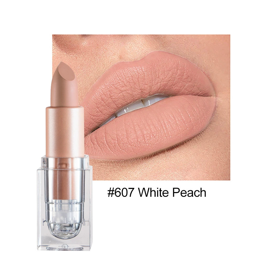 Cross-Border Matte Lipstick Nude Color Handaiyan Not Easy to Fade Export Amazon Makeup Matte Lipstick Lipstick