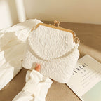 Foreign Trade Mobile Phone Bag 2025 New Cloud Cheongsam Women's Bag Pearl Chain Crossbody Bag Japanese Mouth Gold Cosmetic Bag