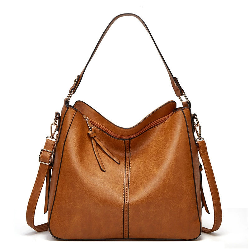 Foreign trade bag women's winter new European and American fashion retro tote bag women's bag shoulder diagonal bag wholesale