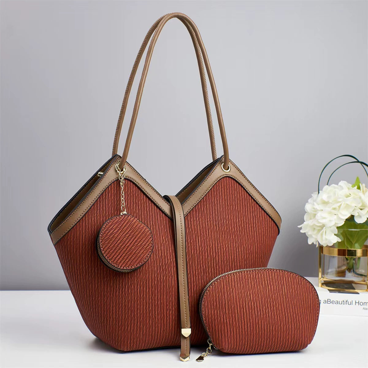 Exquisite Shoulder Bag Crossbody Bag Women's Bag Large Bag Women's All-match Elegant New Korean Style Trendy Women's Handbag