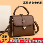New Handbag, Women's Crossbody Bag, High-End Fashionable Soft Leather Mother Bag, Practical, Simple and Versatile Shoulder Bag
