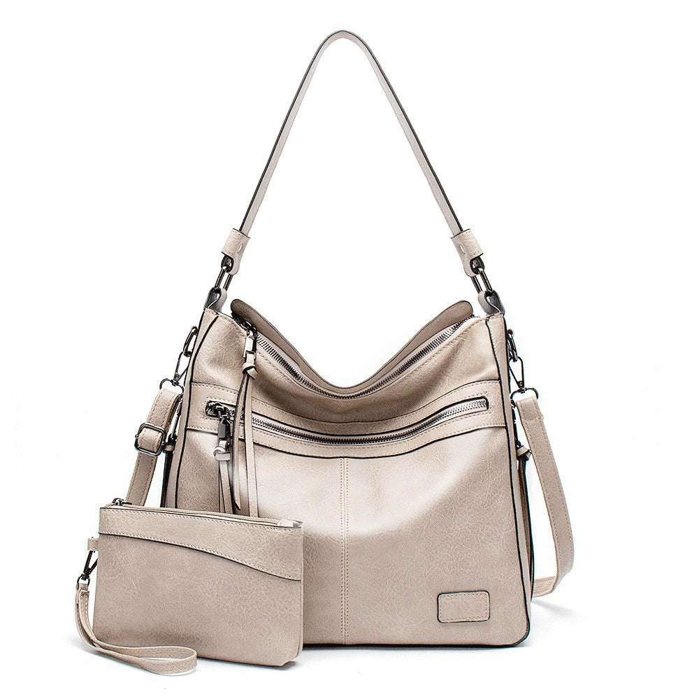 Purse New Cross-Body Large Handbag European and American Casual Mother-In-Law Cross-Body Bag Women's Fashion Trendy Women's Shoulder Bag