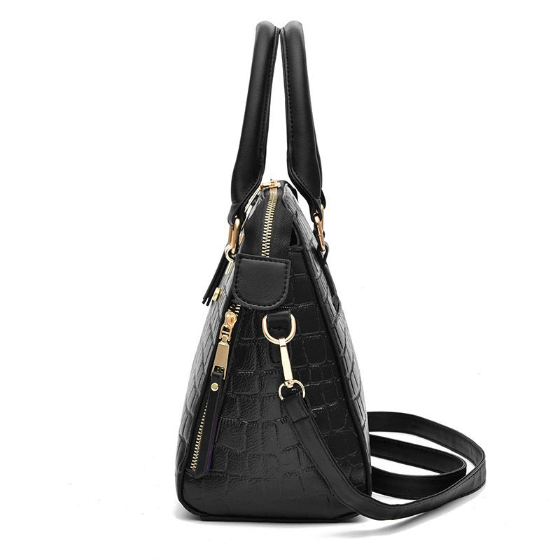 Textured Stone Pattern Handbag New Style Bag for Women Korean Style Sweet and Fashionable Women's Bag Crossbody Shoulder Bag Bags