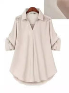 spring and autumn new shirt loose slim long sleeve versatile top