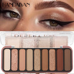 Nine-Color Eyeshadow Palette Matte Handaiyan Pearlescent Fine Glitter Earth Color Multi-Purpose Cross-Border Eyeshadow Palette