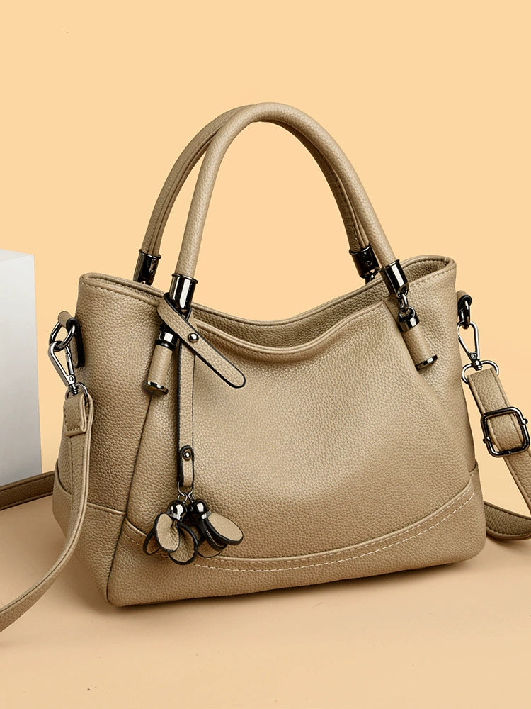Handbag for Women, Cross-Border, High-End, Versatile, Suitable for Commuting, Shoulder Bag, Crossbody Bag, Soft Leather, Fashionable, Casual, Trendy Women's Handbag