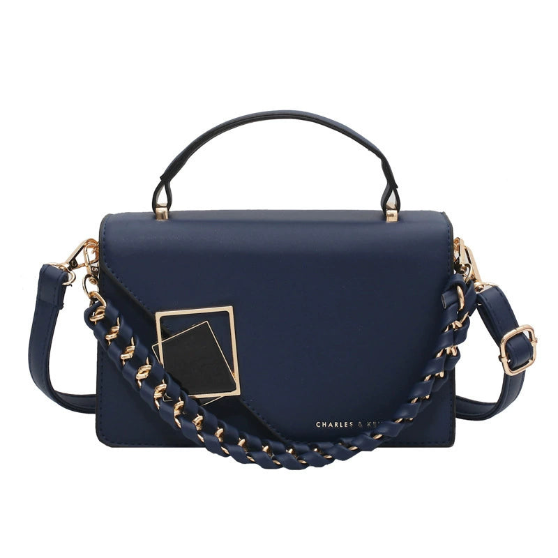 Cross-Border Export Women's Bag 2025 New Chain Shoulder Crossbody Bag Fashionable Versatile Handheld Small Square Bag Bags Wholesale