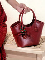 Nanfeng Cherry Love Portable Tote Bag Women's 2025 New All-match Casual Ins Shoulder Crossbody Bag