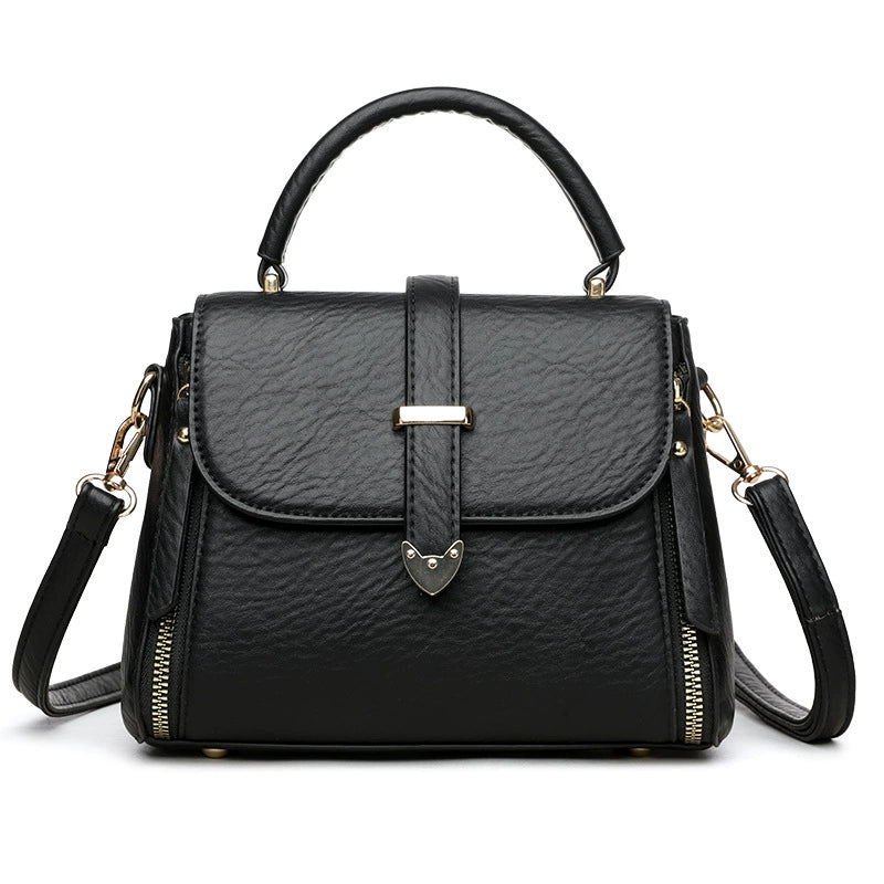 New Handbag, Women's Crossbody Bag, High-End Fashionable Soft Leather Mother Bag, Practical, Simple and Versatile Shoulder Bag