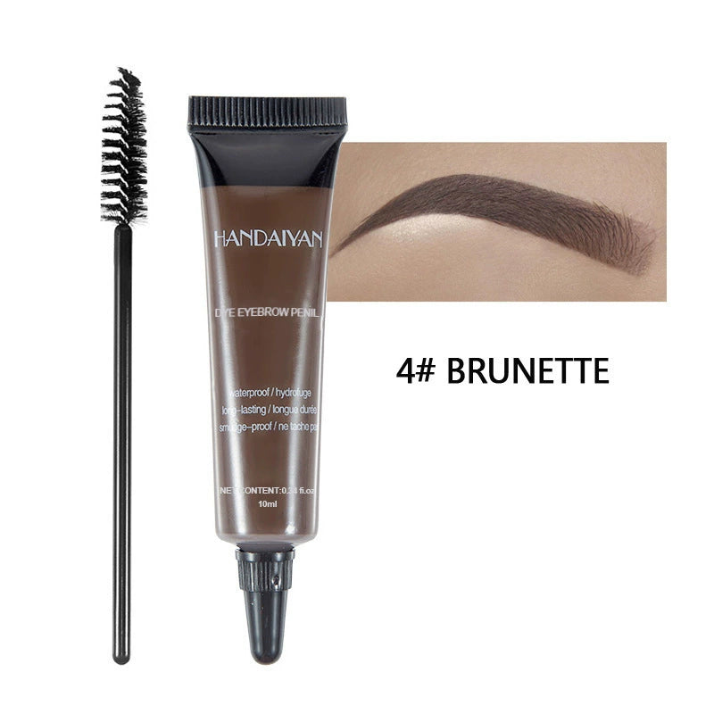 Cross-Border Eyebrow Dyeing Cream, Handaiyan Eyebrow Cream, Light Eyebrow Long-Lasting Waterproof Non-Smudge Liquid Eyebrow Gel Dyeing Eyebrow Cream