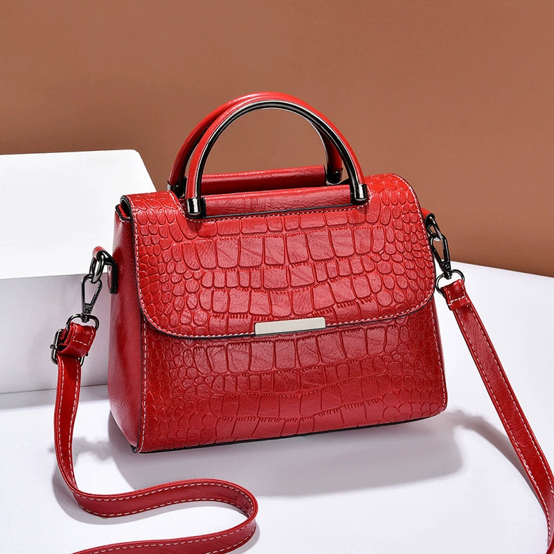 Bags Women's Bags 2025 New Personalized Stone Pattern Shoulder Bags Fashionable Retro Large Capacity Handbags Dropshipping