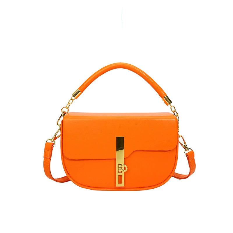 Fresh and sweet texture saddle bag trend underarm lock single shoulder messenger bag fashion cross-border handbag women's